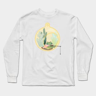 Fishing froggie Long Sleeve T-Shirt